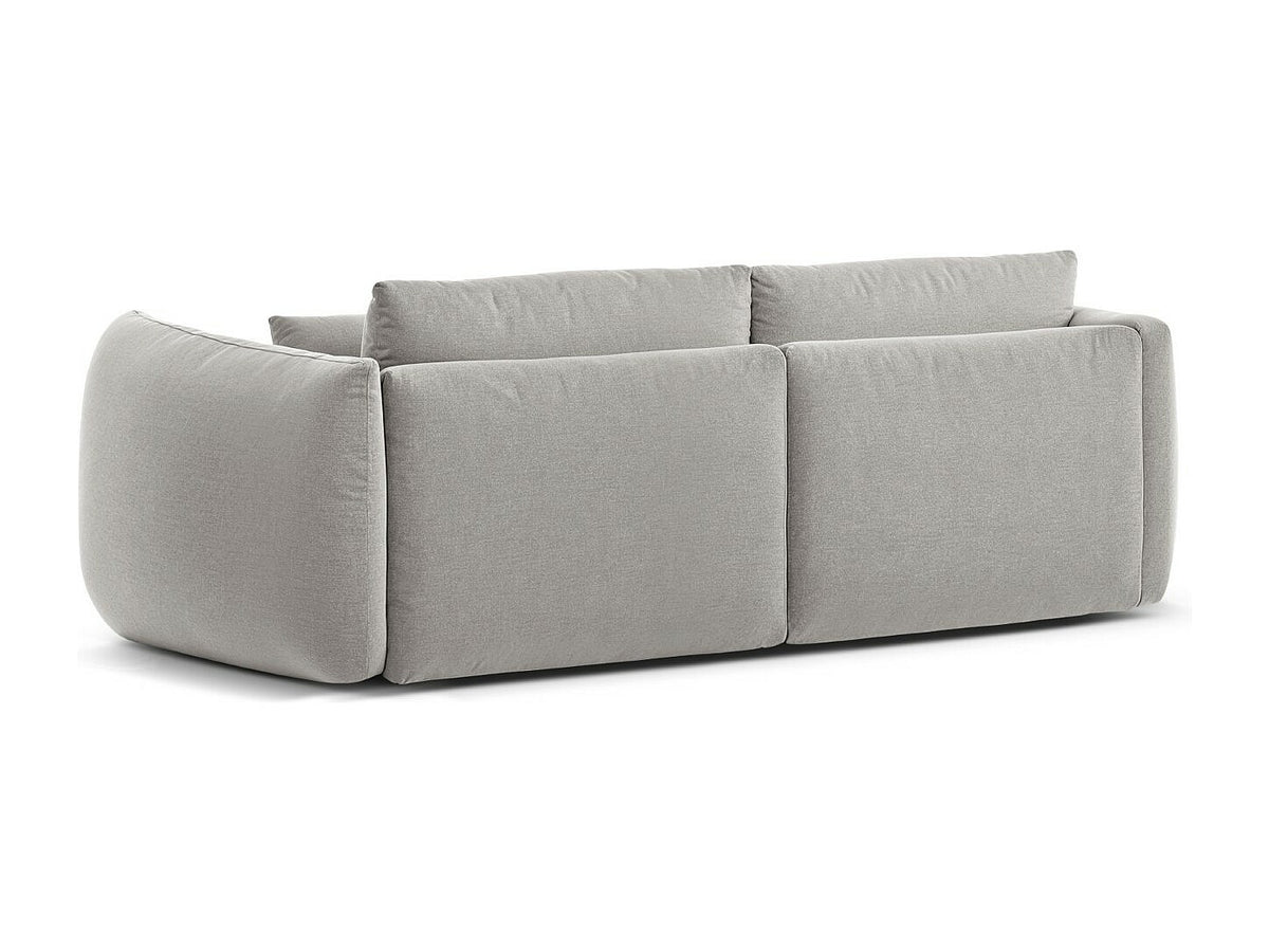 Canapé modulable 3 places gris tissu