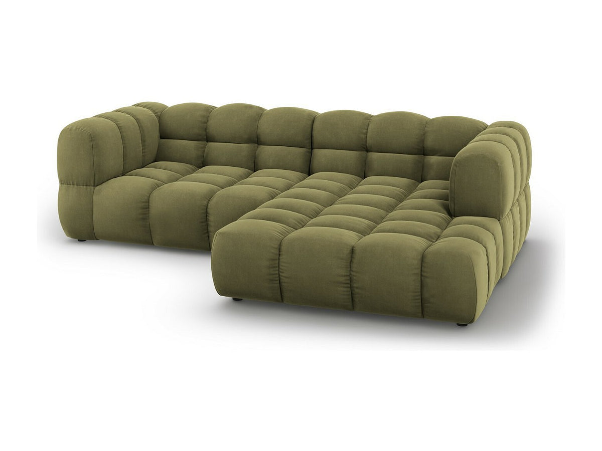 Canapé modulable 3 places vert velours