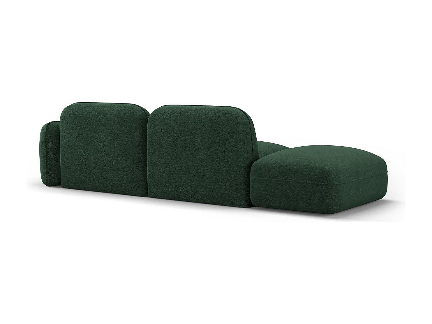 Canapé modulable 3 places vert velours