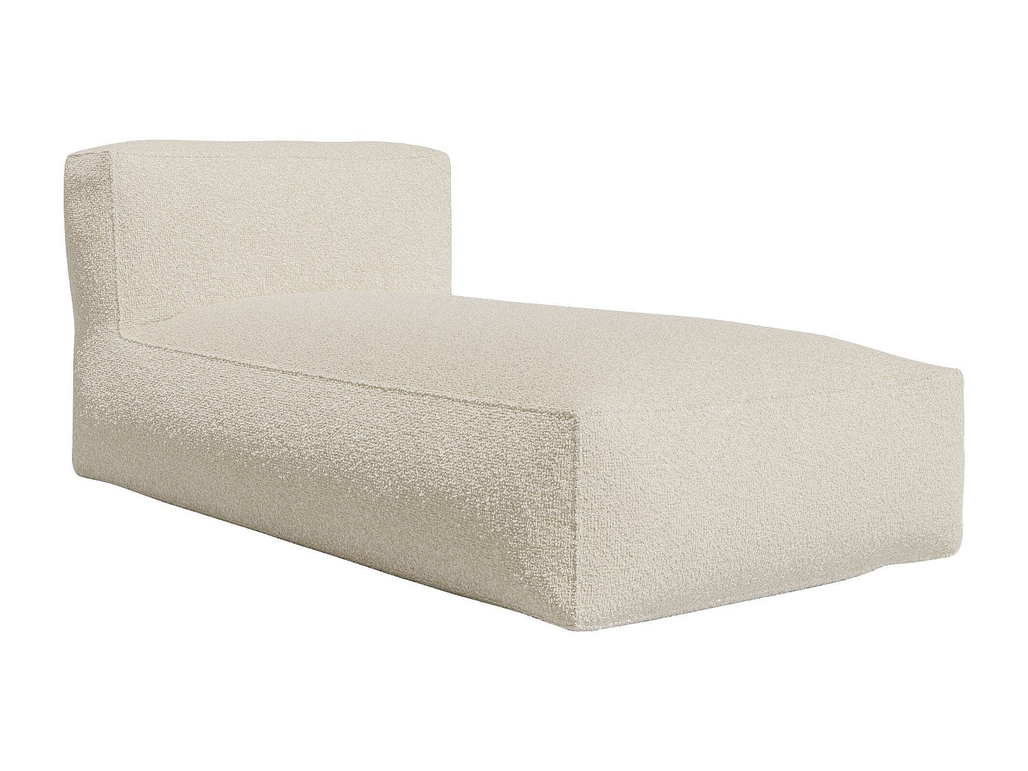 Angle pour canapé modulable blanc tissu