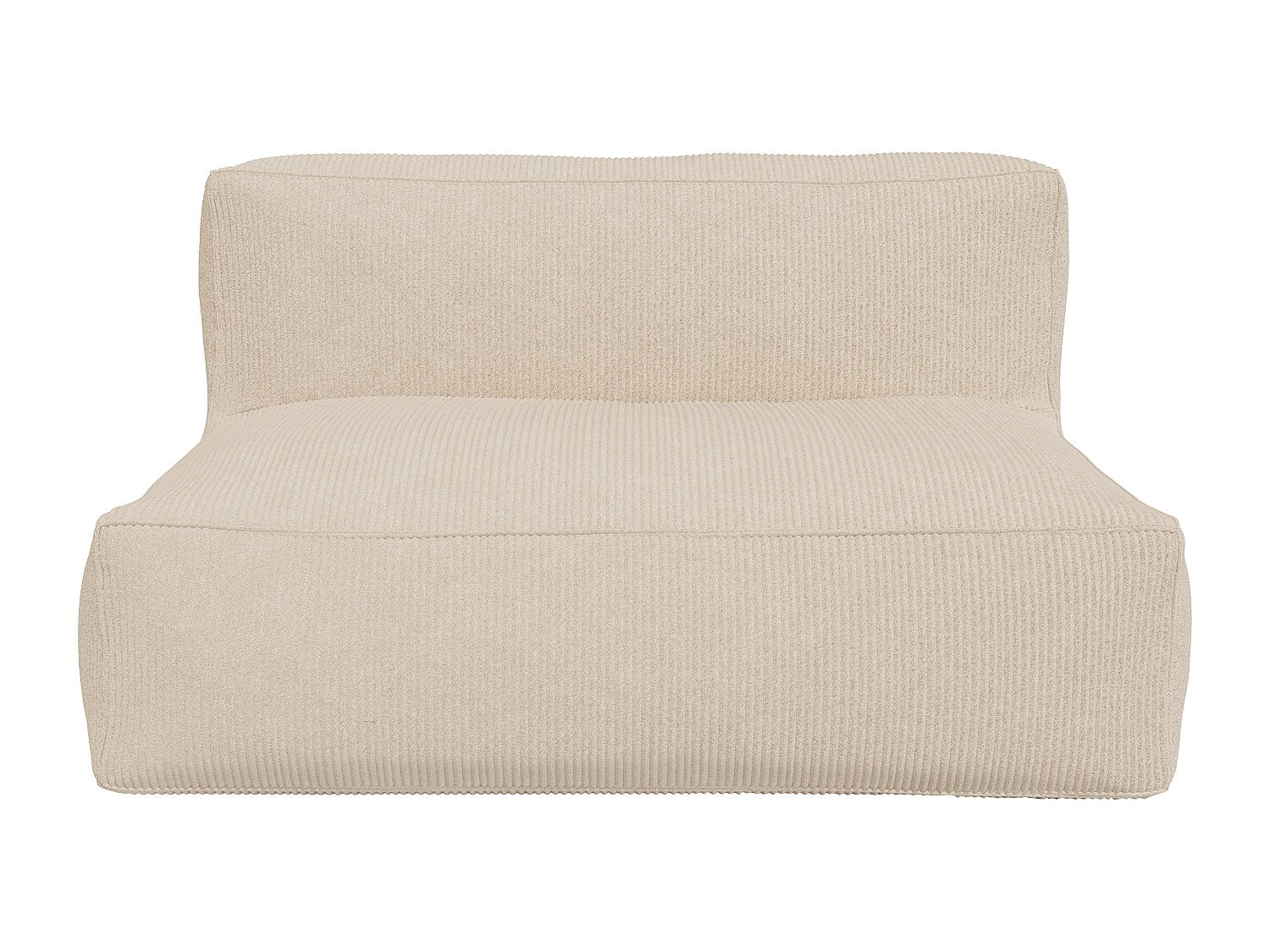 Pouf pour canapé modulable beige velours