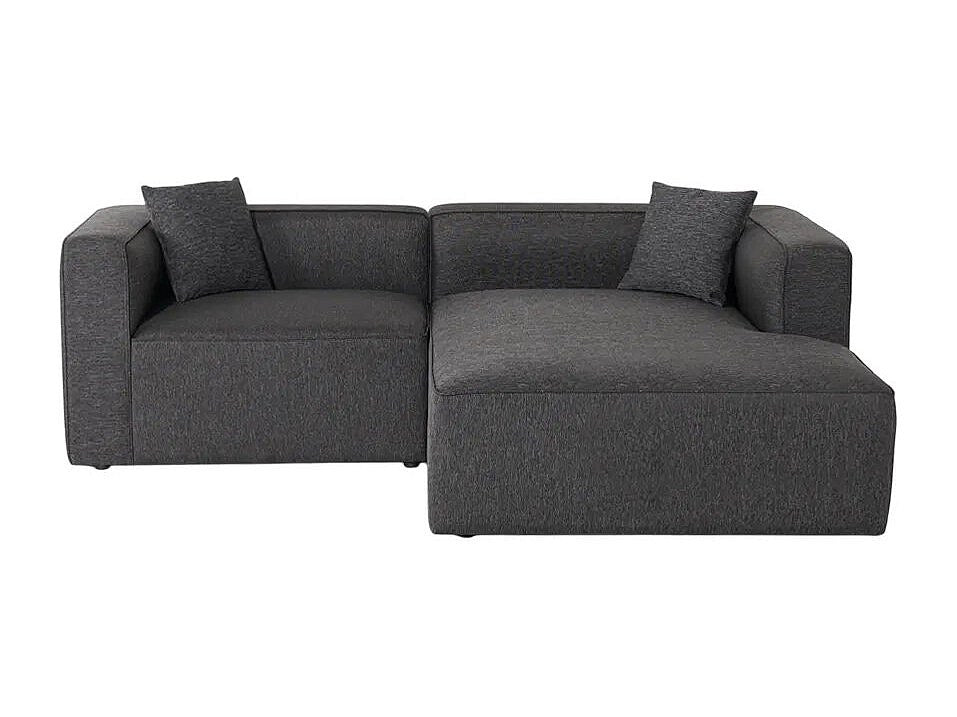 Canapé modulable 3 places gris tissu