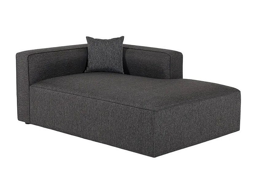 Canapé modulable 3 places gris tissu