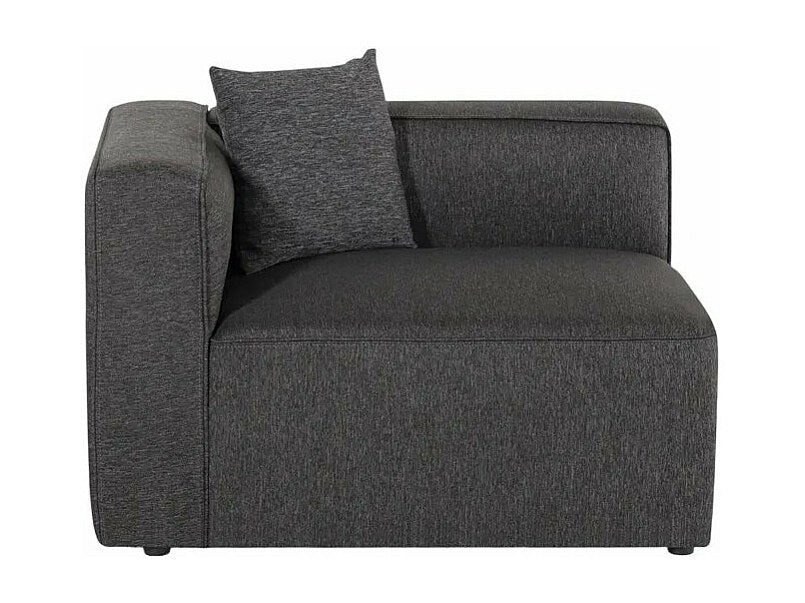 Canapé modulable 3 places gris tissu