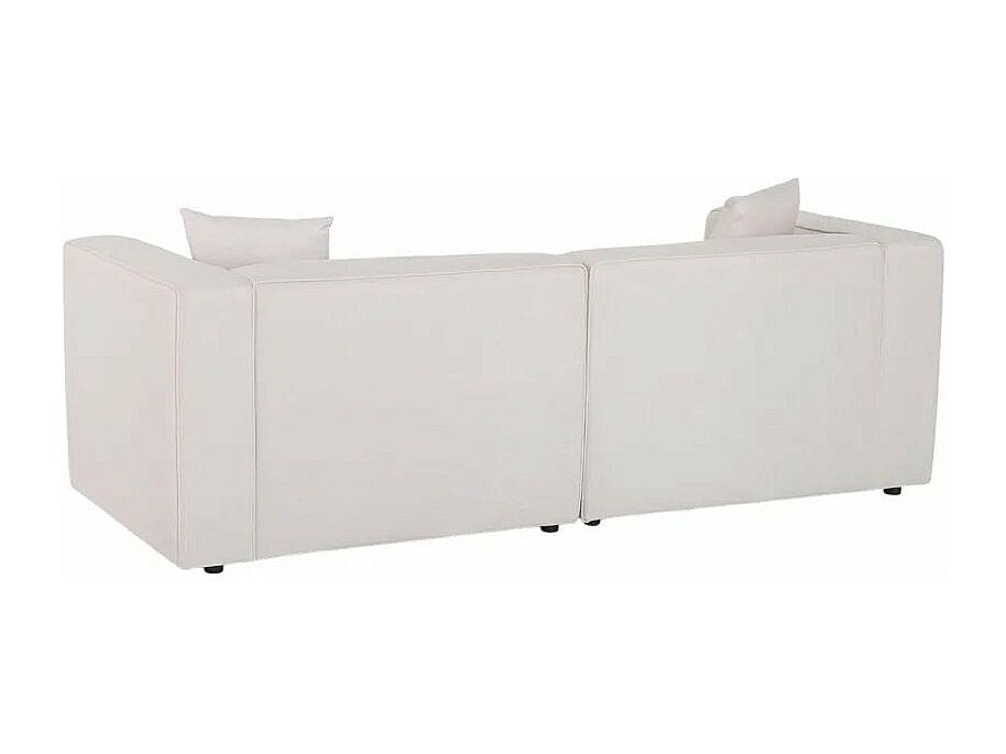 Canapé modulable 3 places beige tissu