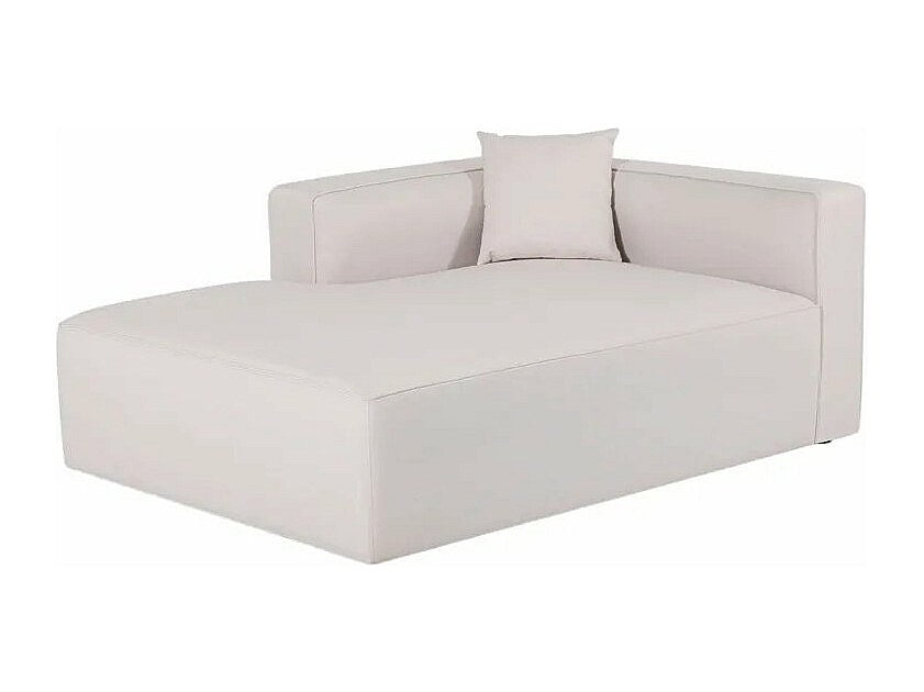Méridienne pour canapé modulable 3 places beige tissu