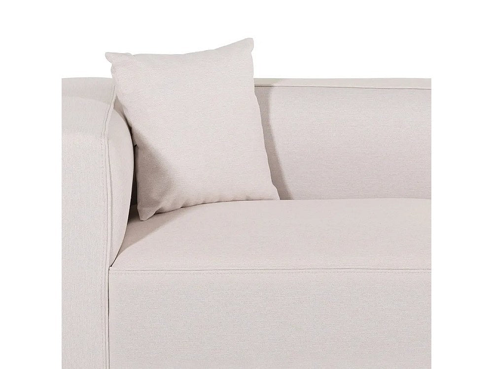 Canapé modulable 3 places beige tissu