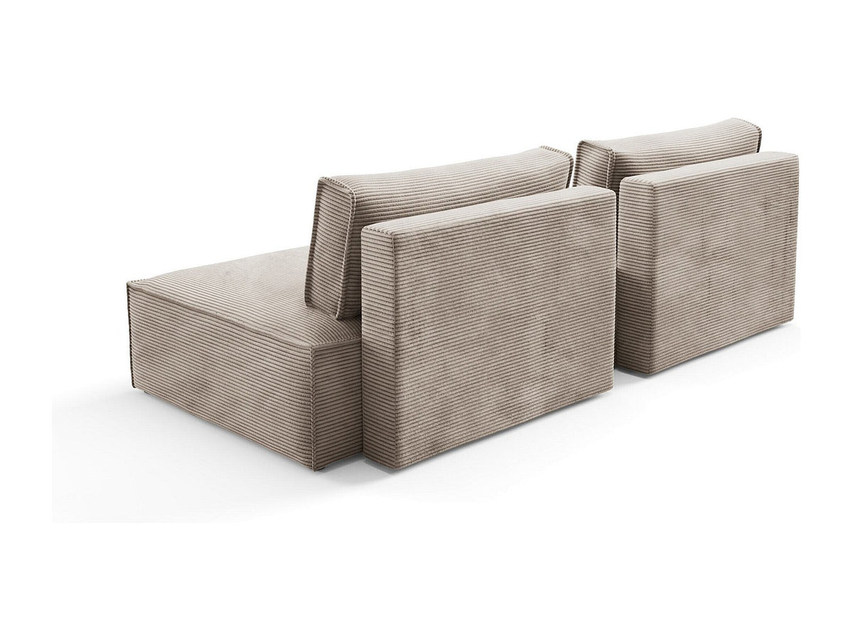 Canapé modulable jaune tissu