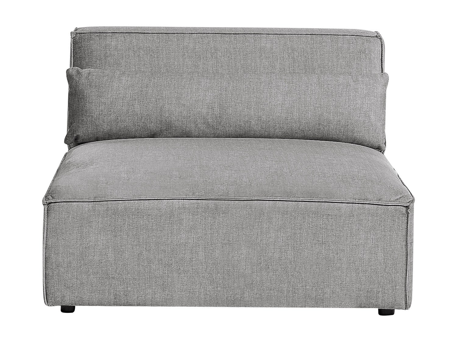 Canapé modulable 2 places gris tissu
