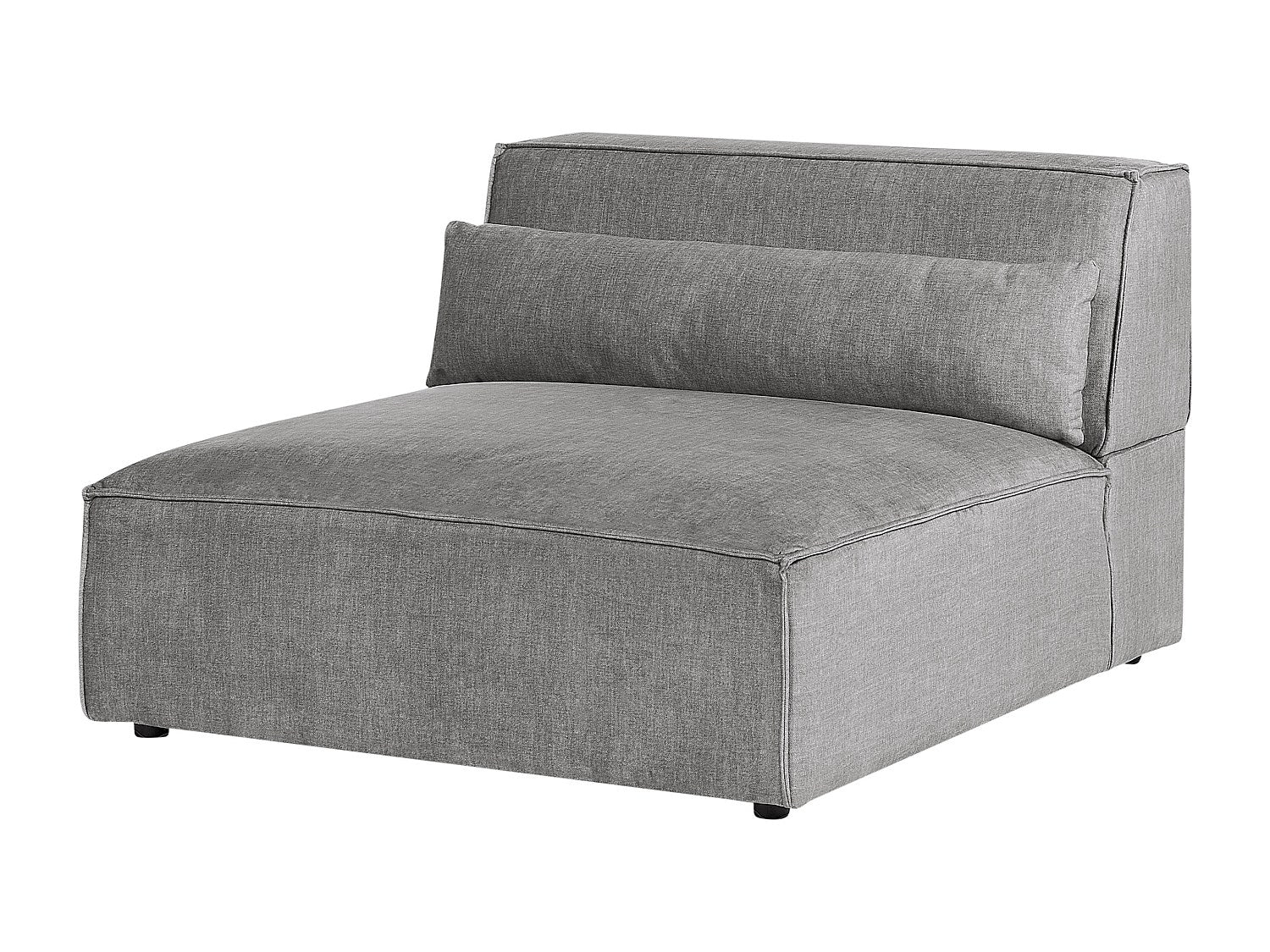 Canapé modulable 2 places gris tissu