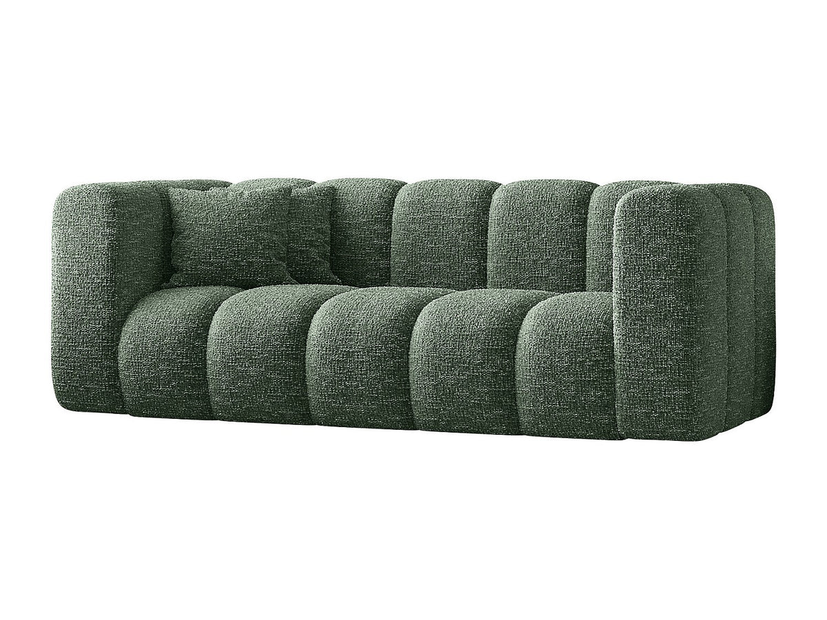 Canapé modulable vert tissu