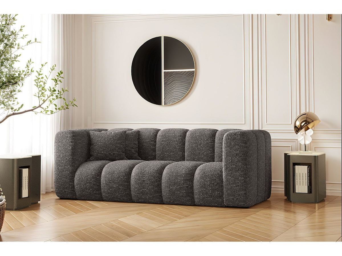 Canapé modulable gris tissu