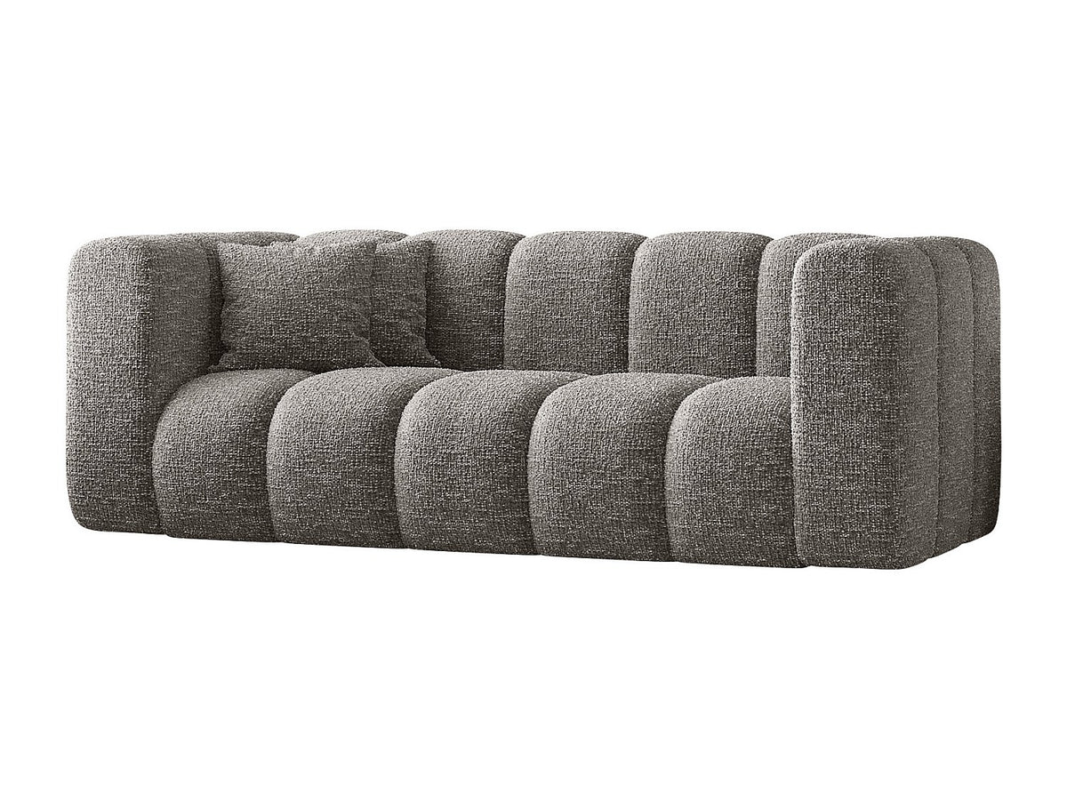 Canapé modulable gris tissu