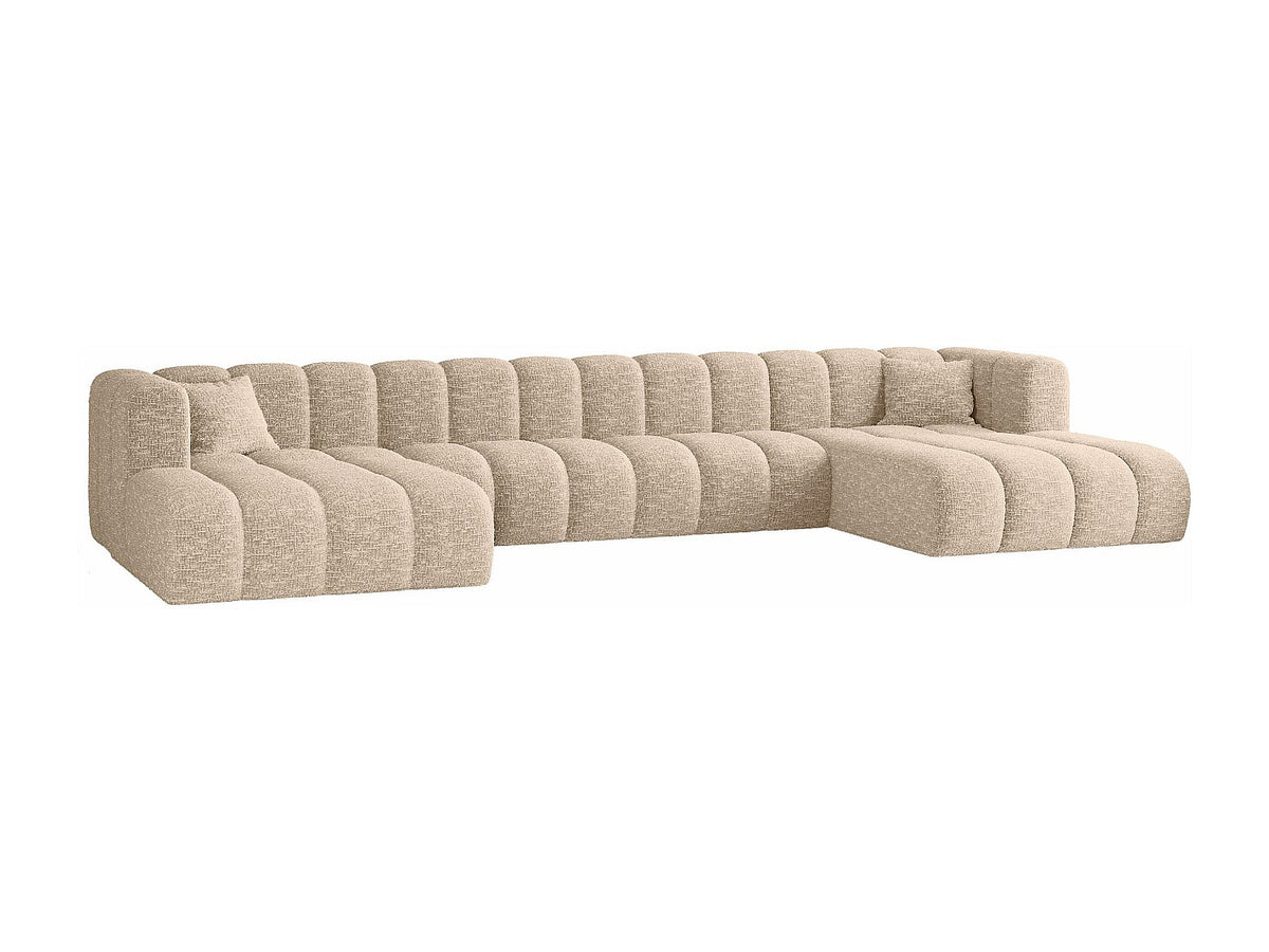 Canapé modulable beige tissu