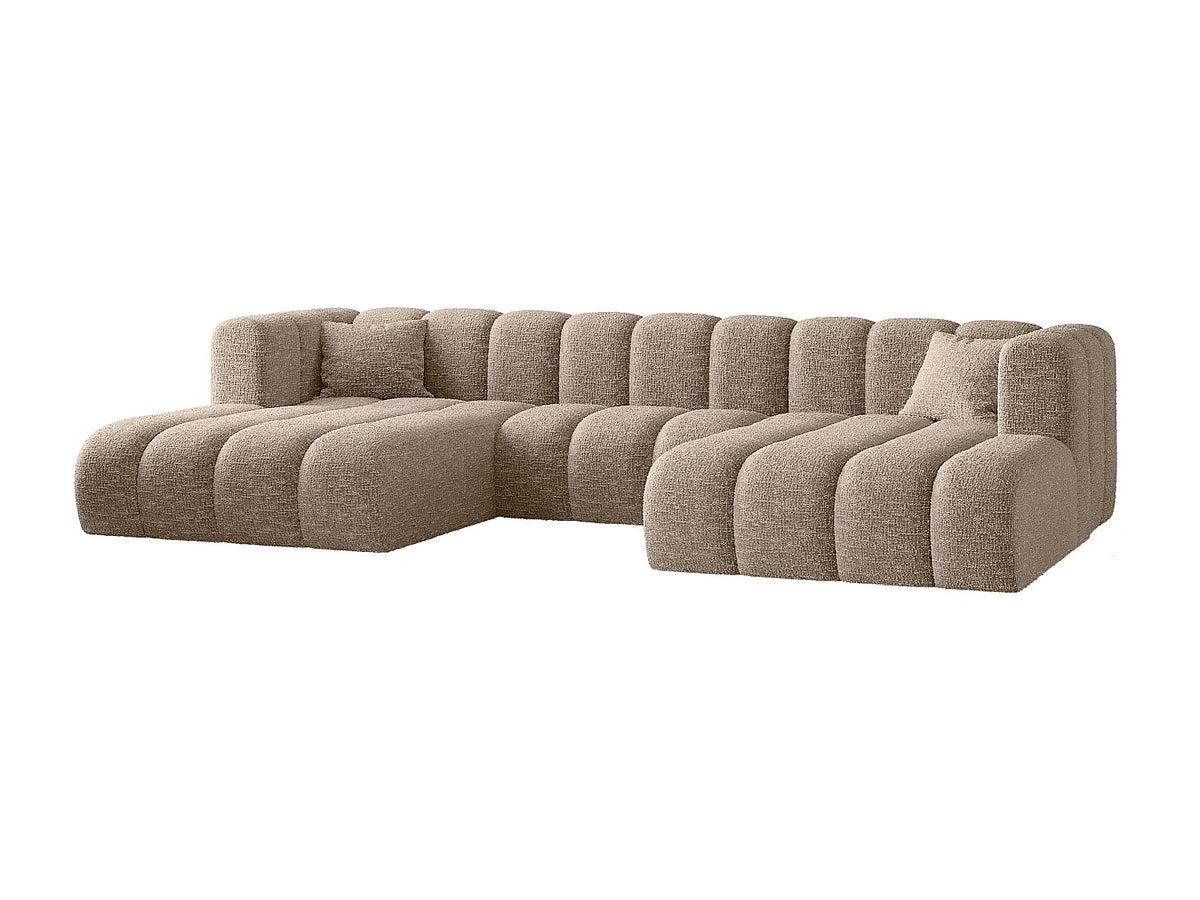 Canapé modulable beige tissu