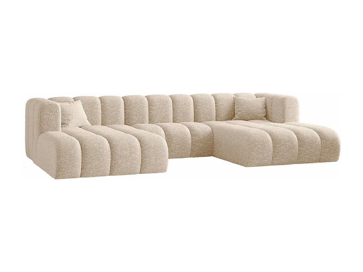 Canapé modulable beige tissu