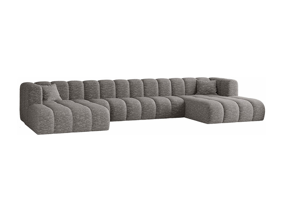 Canapé modulable gris tissu