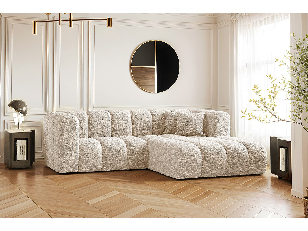 Canapé modulable beige tissu