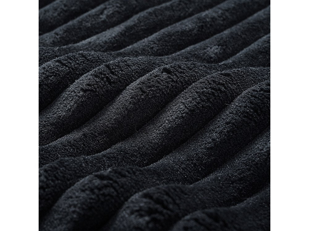Canapé modulable noir tissu