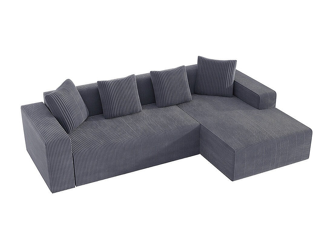 Canapé modulable gris tissu