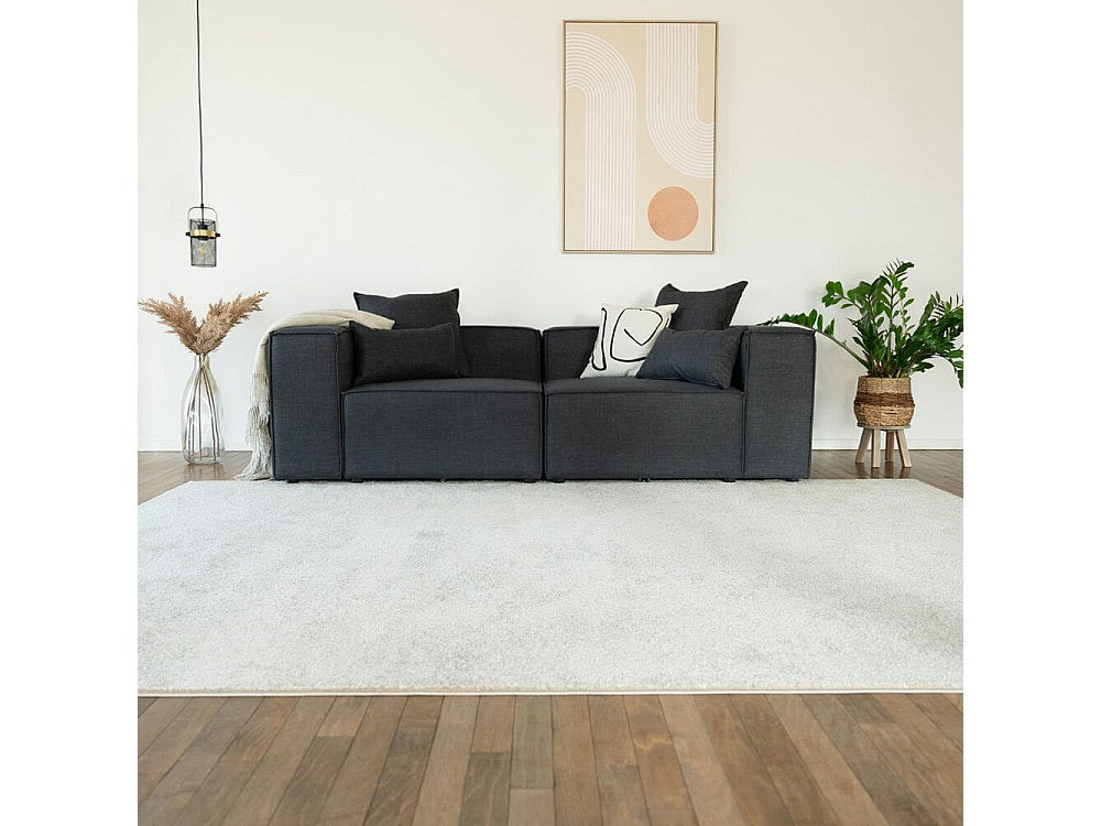 Canapé modulable gris tissu