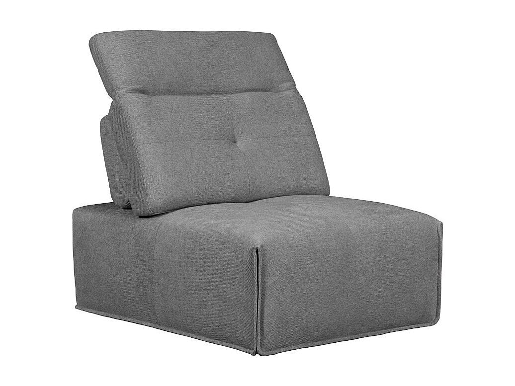 Chauffeuse modulable gris tissu - Living