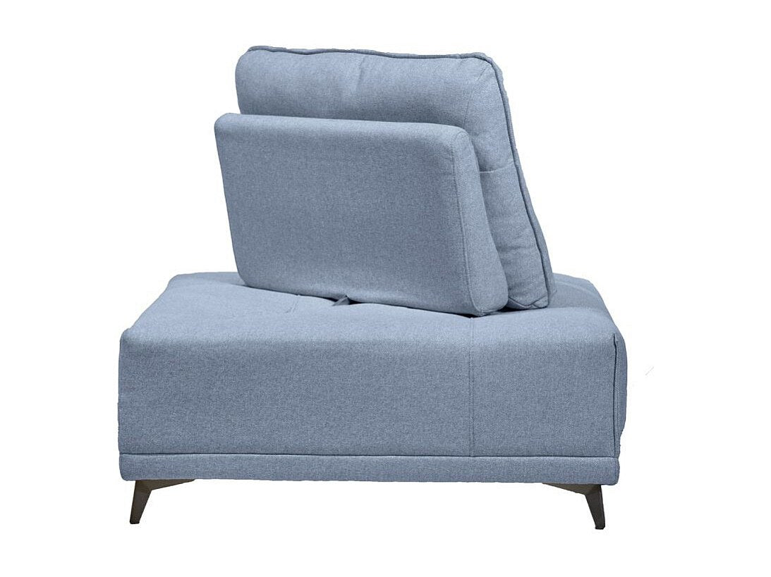 Angle pour canapé modulable bleu tissu - Gina