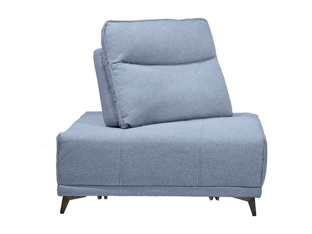 Angle pour canapé modulable bleu tissu - Gina