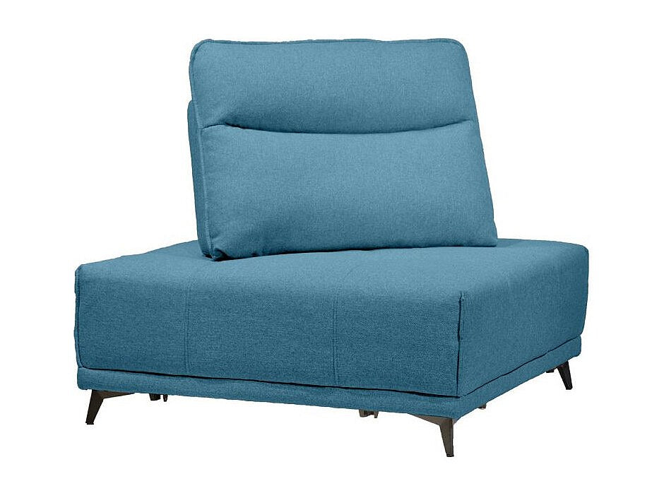 Angle pour canapé modulable bleu tissu - Gina