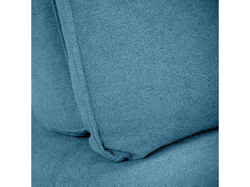 Angle pour canapé modulable bleu tissu - Gina