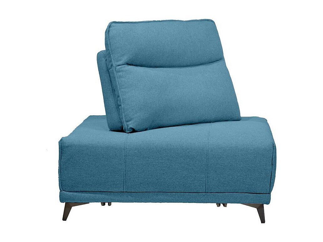 Angle pour canapé modulable bleu tissu - Gina