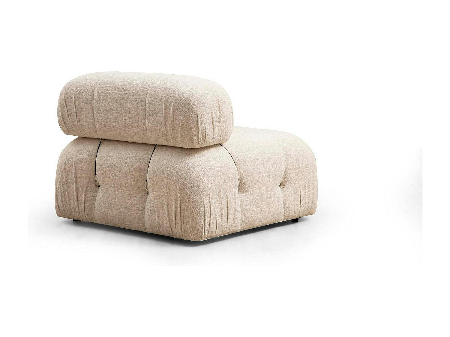 Angle pour canapé modulable beige tissu
