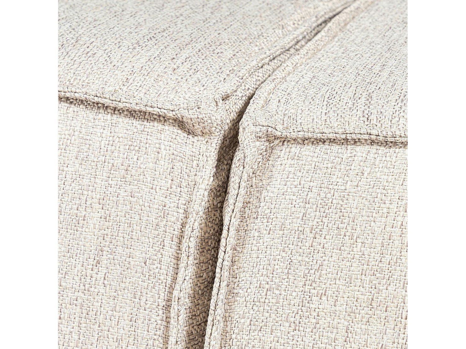 Angle pour canapé modulable blanc tissu