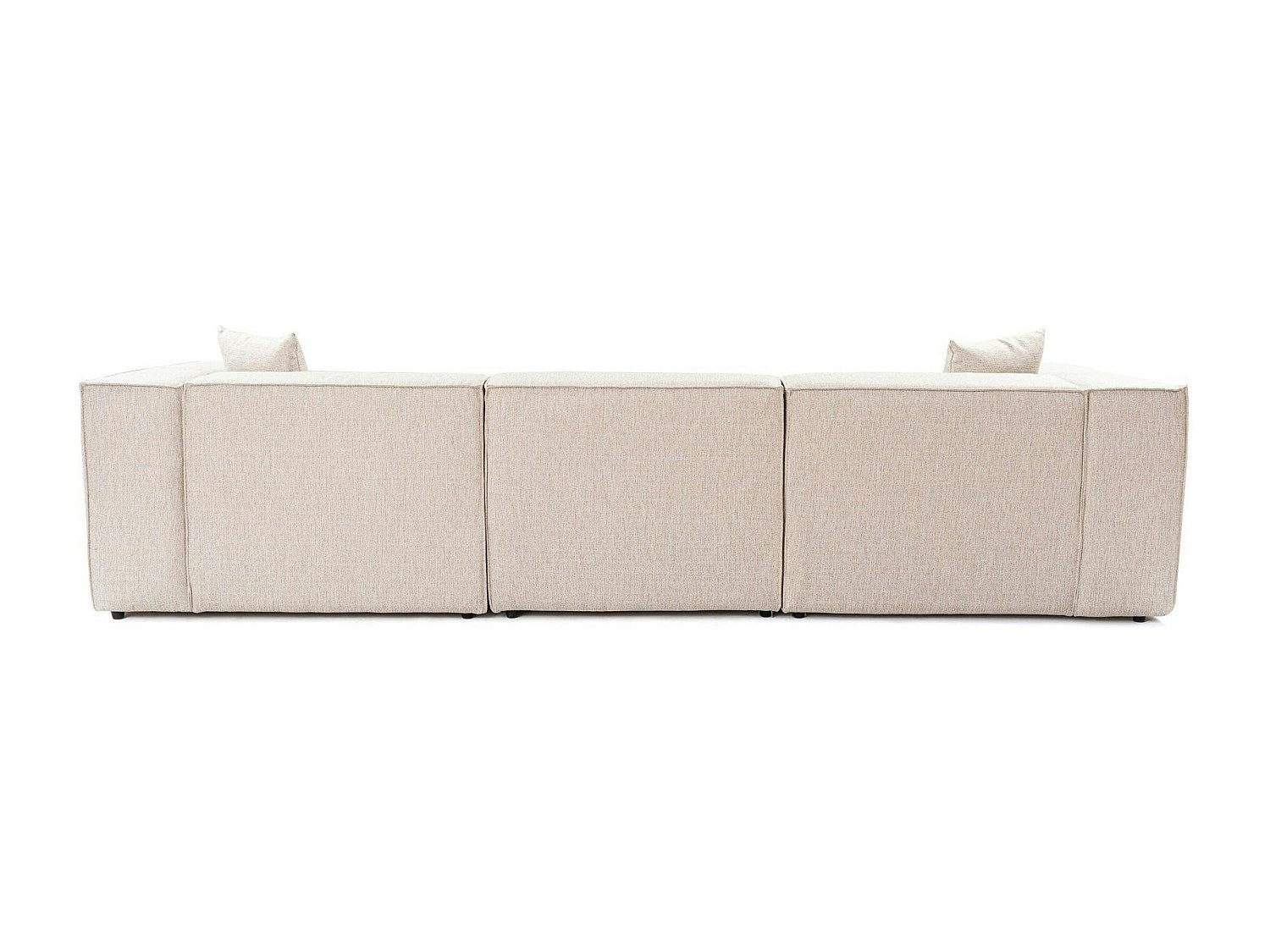 Angle pour canapé modulable blanc tissu