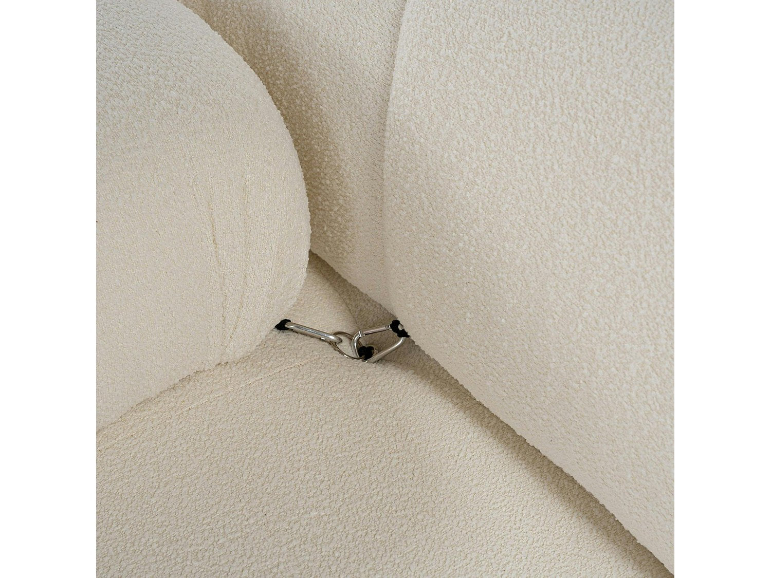 Canapé modulable 3 places beige tissu