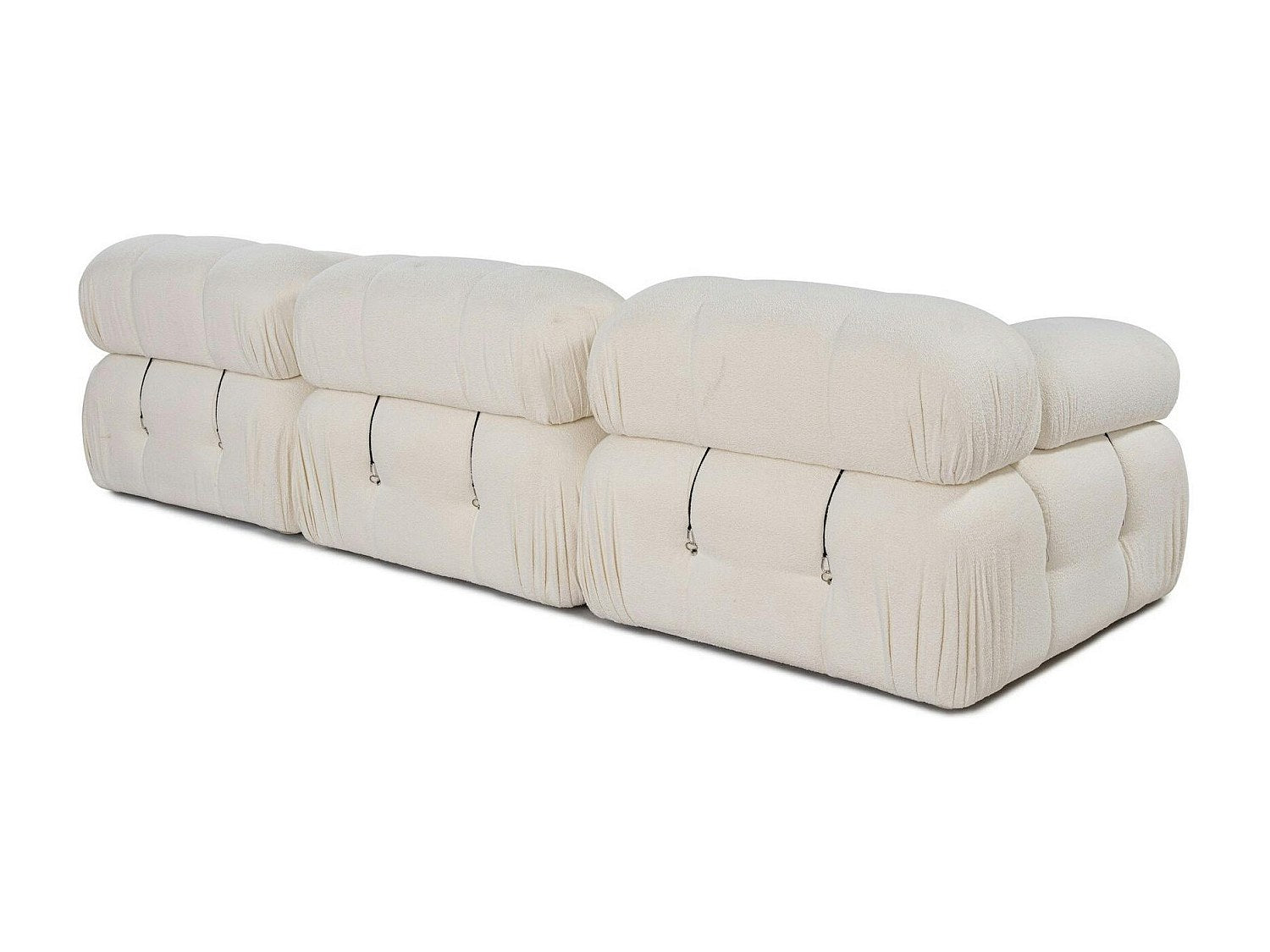 Canapé modulable 3 places beige tissu