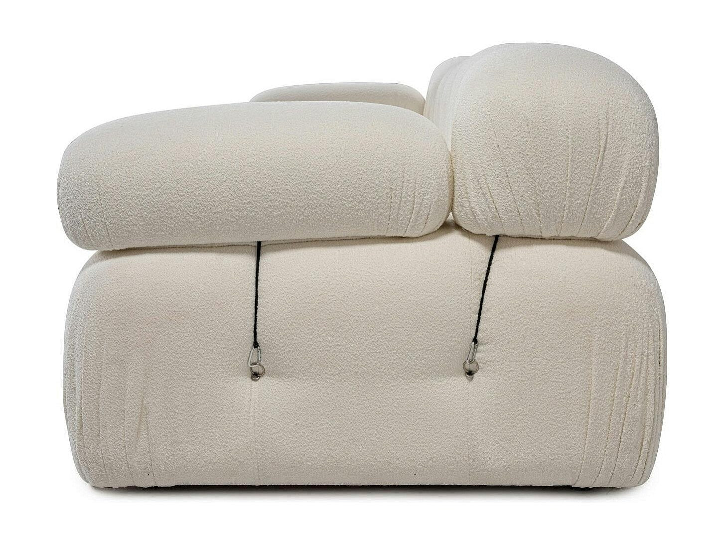 Canapé modulable 3 places beige tissu