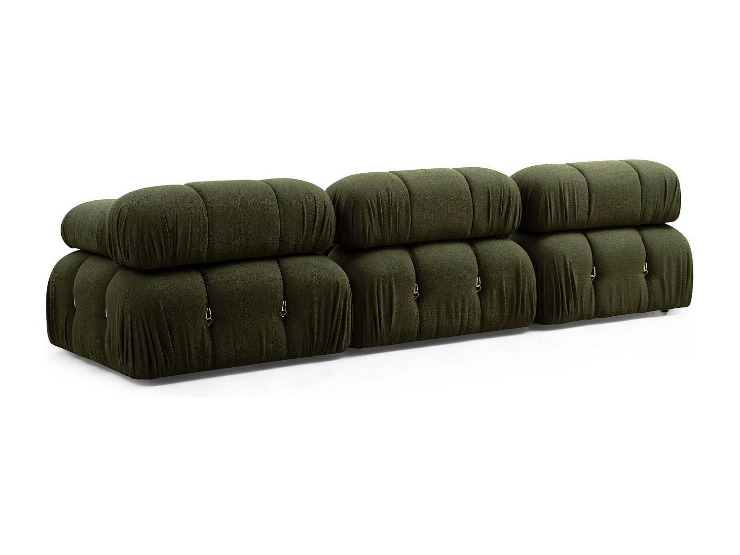 Angle pour canapé modulable vert tissu