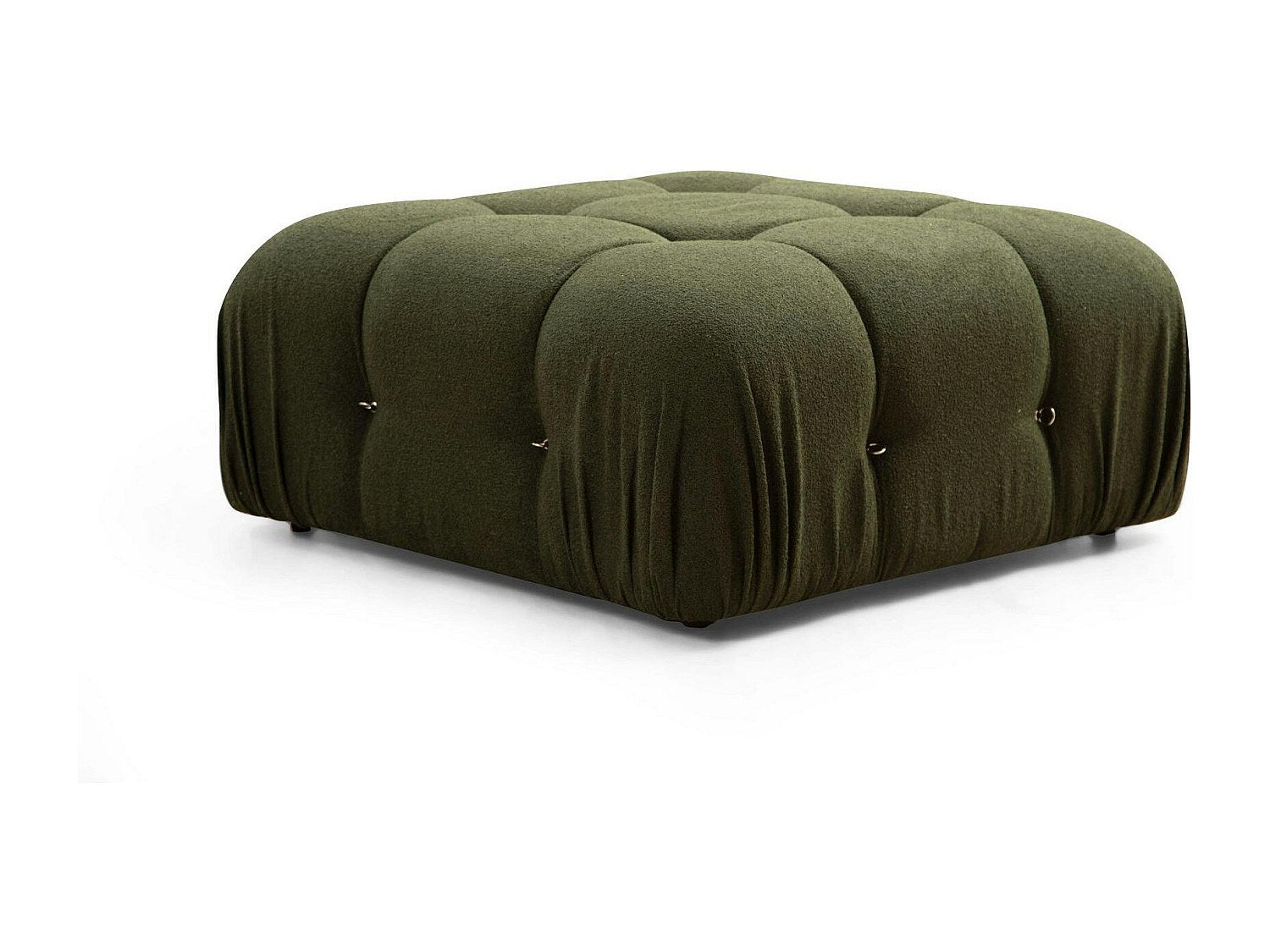 Angle pour canapé modulable vert tissu