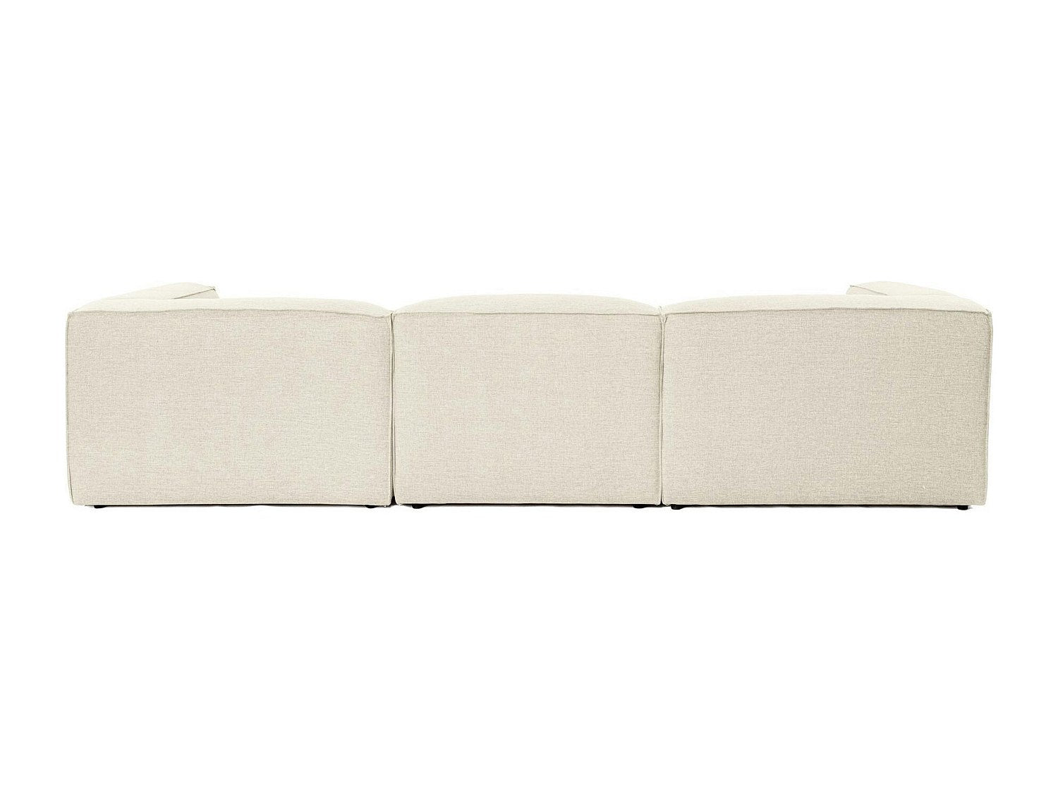 Angle pour canapé modulable blanc tissu