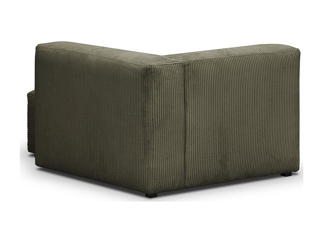 Méridienne pour canapé modulable vert velours