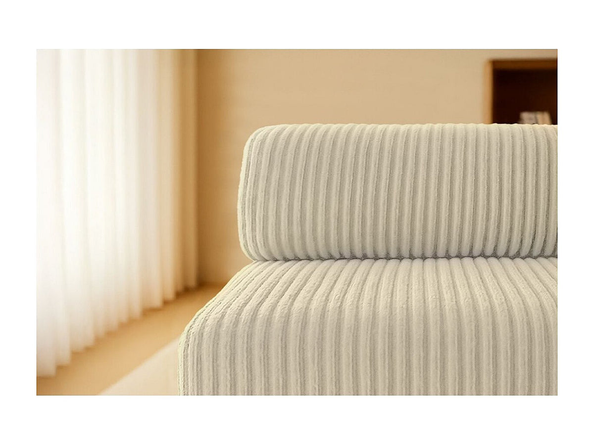 Canapé modulable convertible 2 places beige velours