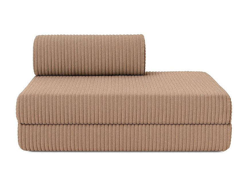 Canapé modulable convertible 2 places marron velours