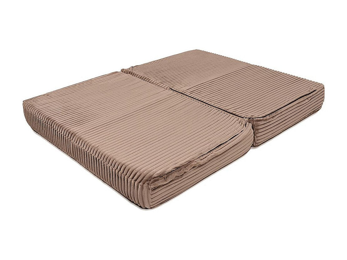 Canapé modulable convertible 2 places marron velours