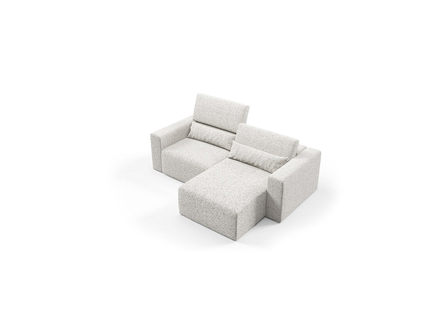 Canapé modulable beige tissu