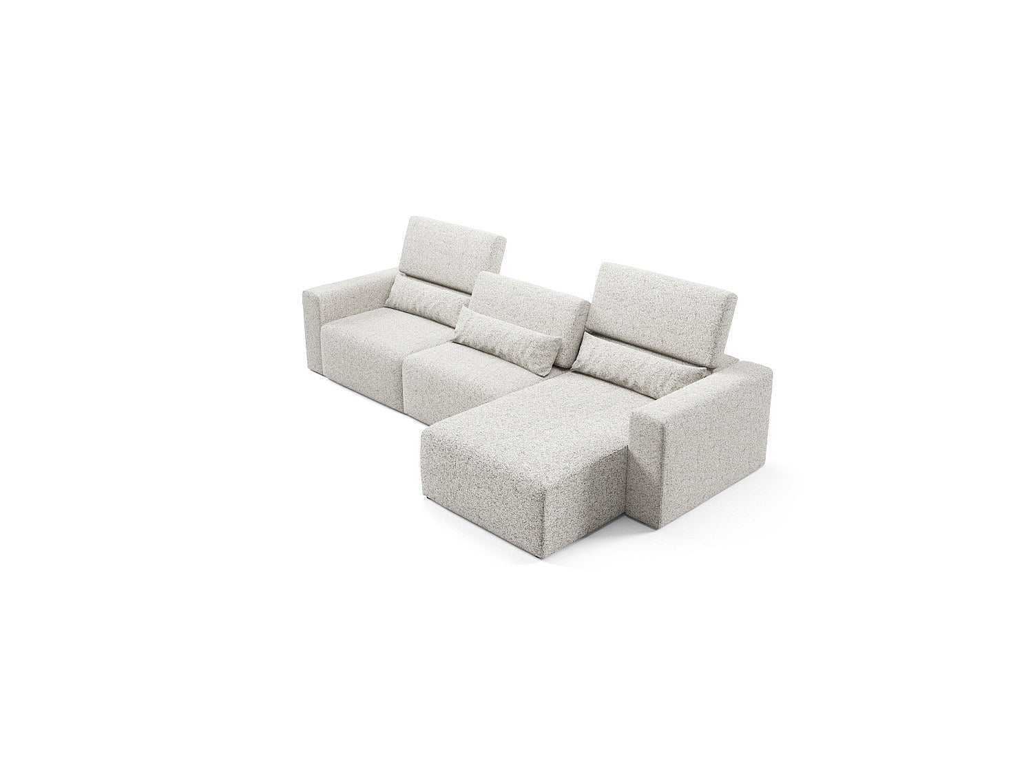 Canapé modulable vert tissu