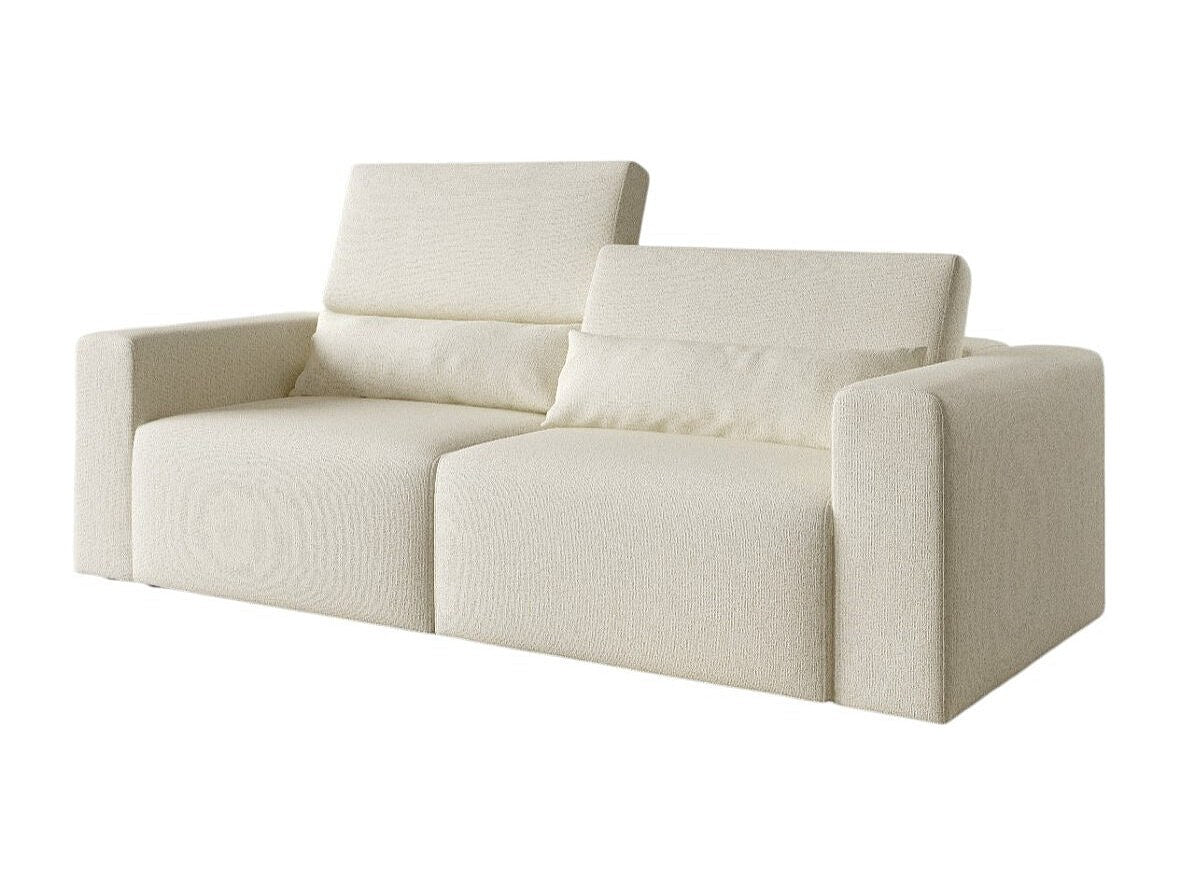 Canapé modulable blanc tissu