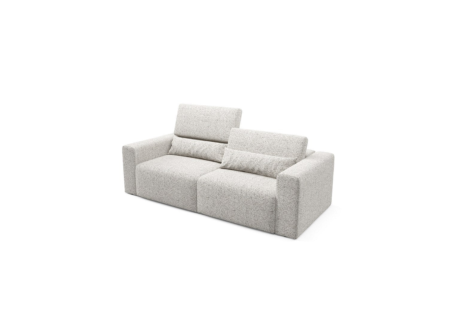 Canapé modulable beige tissu