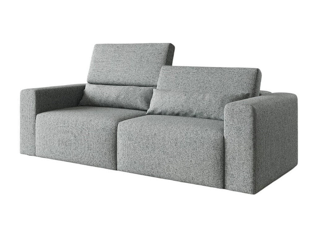 Canapé modulable gris tissu