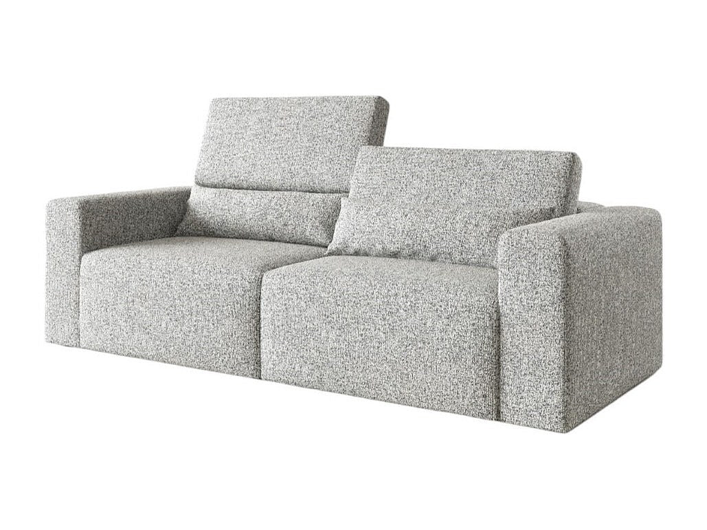 Canapé modulable gris tissu